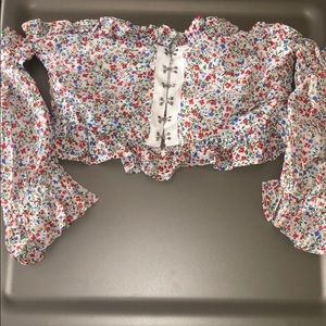 Olivaceous Off the shoulder Crop Top